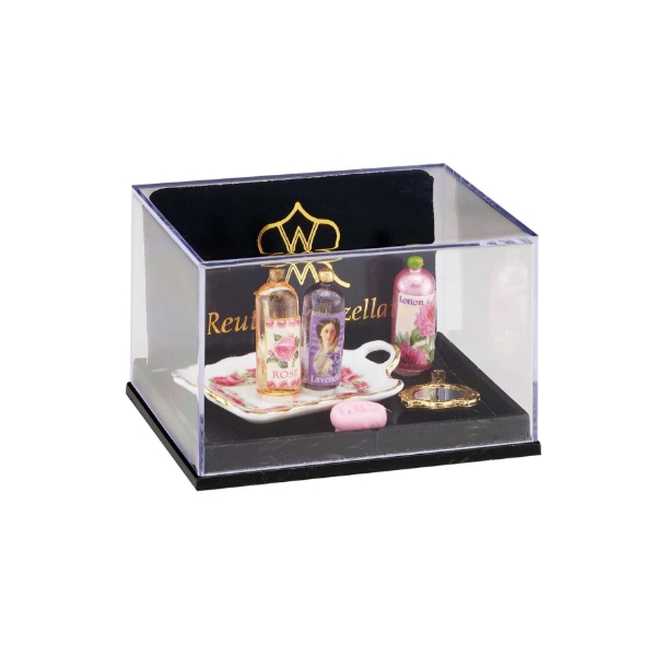 Picture of Shampoo Set on Tray with Handmirror and Soap
